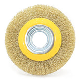 Escova Circular 6 x 1'' Aço Latonado Ondulado Tradestar