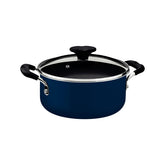 Caçarola Tramontina Tunis 24 cm 4,8 L Alumínio Cerâmico Indução Azul Mediterrâneo Antiaderente