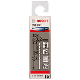 Broca Para Metal Bosch Aço Rápido Hss-Co 3,2mm 10 Peças