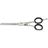 Tesoura Para Cabelo Tramontina Fio Desbaste 5,5 Aço Inox Profissional Com Anéis De Silicone E Apoio