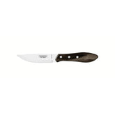 Faca Para Churrasco Jumbo Tramontina 5 Polegadas Lâmina Aço Inox Cabo Madeira Polywood Castanho