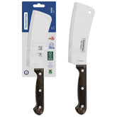 Cutelo Tramontina Polywood 6 Polegadas Aço Inox Cabo Madeira Tratada Castanho Para Carnes Ossos