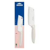Cutelo Tramontina Plenus 5 Pol Lâmina Aço Inox Cabo Polipropileno Off White Para Carne Cozinha