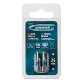Bit Fenda Sl5 25 mm Aço Cromo Molibdênio S2 58 Hrc 2 Peças Gross