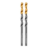 Broca Aço Rápido Nitreto Titânio 4,5mm 2pcs Profissional Metal Gross Golden Tip