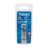 Bit Torx T40 Aço S2 50 mm Encaixe Hexagonal 1/4 2 Peças Gross