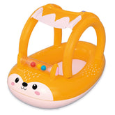 Bote Infantil Bel Raposinha com Cobertura e Bolinhas Flutuantes Ideal para Crianças de 3 a 45kg