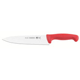Faca Para Carne 14 Tramontina Profissional Master Aço Inox Cabo Vermelho Antimicrobiano 56 HRc