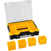 Organizador Plástico 16 Gavetas Opv0700 15kg Nove54 Preto Amarelo Transparente