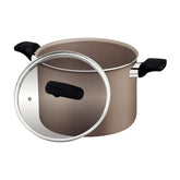 Caldeirão Tramontina Milazzo Antiaderente Starflon Max 26 cm 9,6 L Alumínio Com Tampa Vidro