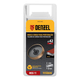 Serra Copo Para Metal Revestimento Nitreto Titânio 42mm Denzel 72411455 Precisão Durabilidade