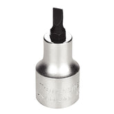 Soquete 6,5 mm 1/2'' Ponta Chata Aço Cromo Vanádio Cromado Tramontina PRO