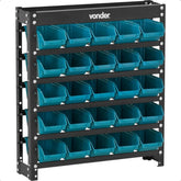 Estante Gaveteiro Metal 66x61x15,5cm 25 pçs Gavetas Vonder - Guimepa