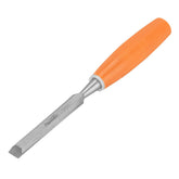 Formão Chanfrado 1/2'' 12mm Cabo Plástico Sparta 244105 Aço Carbono 55 HRC