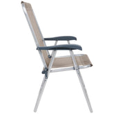 Cadeira de Praia Relax Comfort Alta em Alumínio Capacidade 120kg Bege Bel