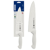 Faca Chef Tramontina Premium 25 cm 10 Polegadas Aço Inox Cabo Branco Profissional Cozinha Original