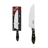 Faca Para Carne Tramontina Polywood 8 Polegadas Aço Inox Cabo Madeira Tratada Resistente Churrasco