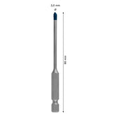 Broca P/Porcelanato Bosch Expert Hex-9 Hard Ceramic 3X90mm