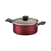 Caçarola Tramontina Turim 20 cm 2,8 L Vermelha Antiaderente Starflon Max Alumínio