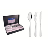 Faqueiro 36 Peças Tramontina Pacific Aço Inox Com Facas Para Churrasco Alto Brilho