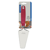 Espátula Para Pizza Tramontina Utilità Aço Inox Cabo Polipropileno Vermelho Com Furo Passante