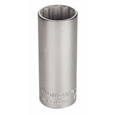 Soquete Estriado Longo 30mm Encaixe 1/2'' Aço Cromo Vanádio Ferramenta Industrial Tramontina PRO