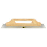 Desempenadeira Metálica 12 X 48 CM Base Lisa Sem Dentes Acabamento Liso Cabo Madeira Tramontina