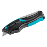 Estilete Retrátil 19mm 5 Lâminas Aço Sk-2 Cabo Tripla Injeção Mecanismo Automático