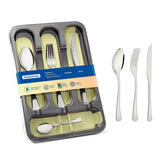 Faqueiro Em Aço Inox 24 Peças Com Gaveteiro E Facas Para Churrasco Tramontina Havana Brilho