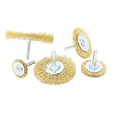 Jogo Escova Circular de Aço Haste 1/4" 5 Peças Tradestar