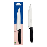 Faca Chef Tramontina Plenus 8 Polegadas Aço Inox Cabo Polipropileno Preto Corte Profissional