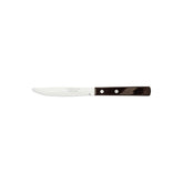 Faca De Mesa Tramontina Polywood 4 Polegadas Aço Inox Cabo Madeira Tratada Castanho Resistente