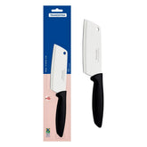 Cutelo Tramontina Plenus Lâmina 13cm Aço Inox Cabo Polipropileno Preto Profissional Cozinha