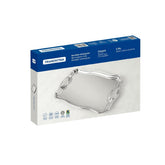 Bandeja Tramontina Classic Retangular Em Aço Inox Com Alças 34 x 24 Cm Alto Brilho