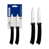 Conjunto De Facas Para Legumes E Frutas Tramontina Felice 02 Peças Aço Inox Fio Microsserrilhado