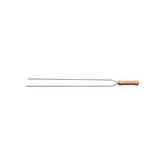 Espeto Duplo Para Churrasco Tramontina 65 Cm Lâmina Aço Inox Cabo Madeira Reforçado Profissional