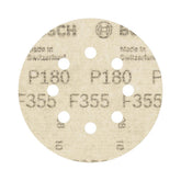 Disco De Lixa Bosch Pro F355 125mm Grano 180 - 5 Unidades