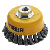 Escova Tipo Copo 100mm M14 Aço Inox Fios Torcidos Denzel - Limpeza e Acabamento
