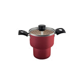 Cuscuzeira Tramontina Turim 14 cm 1,9 L Antiaderente Starflon Max Vermelho Alumínio