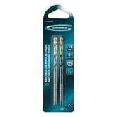 Broca Para Metal 3,8mm HSS Revestimento Nitreto Titânio Golden 2 Peças