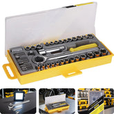 Jogo Soquetes Bits Sextavados Completo 40 Peças Tradestar