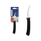 Faca Para Tomate Tramontina Felice 3 Polegadas Lâmina Aço Inox Microsserrilhada Cabo Preto