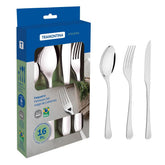 Faqueiro Aço Inox 16 Peças Com Faca Para Churrasco Linha Havana