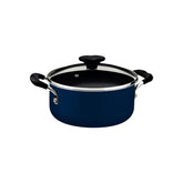 Caçarola Tramontina Tunis 20 cm 2,9 L Indução Alumínio Revestimento Cerâmico Azul Mediterrâneo 2,5 mm