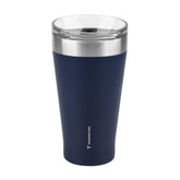 Copo Térmico 550 ml Tramontina Exata Aço Inox Azul Com Tampa Parede Dupla