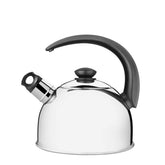 Chaleira Tramontina Com Apito Em Aço Inox Cabo Preto 3 L Com Sistema Térmico E Trava
