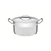 Caçarola Tramontina Professional Fundo Triplo 20 Cm 3,6 L Aço Inox Tampa Plana Indução Forno 260°C