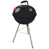 Churrasqueira A Carvão Tramontina Tcp-450l Aço Esmaltado Grelha Inox 97 Cm Com Termômetro