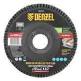 Disco De Desbaste Tipo Flap Carbeto De Silício Grão 40 115 X 22,2 mm Denzel 7402755
