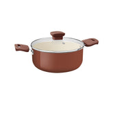 Caçarola Tramontina Veronese Alumínio Reciclado Revestimento Cerâmico 20 Cm 2,6 L Argila